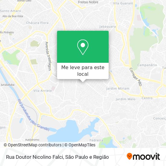 Rua Doutor Nicolino Falci mapa