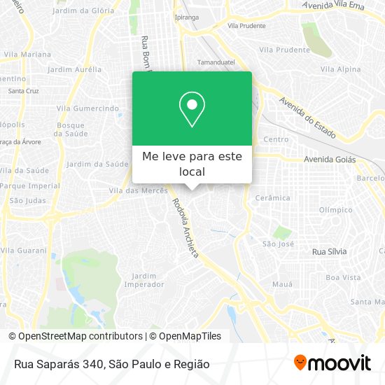 Rua Saparás 340 mapa