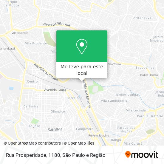 Rua Prosperidade, 1180 mapa