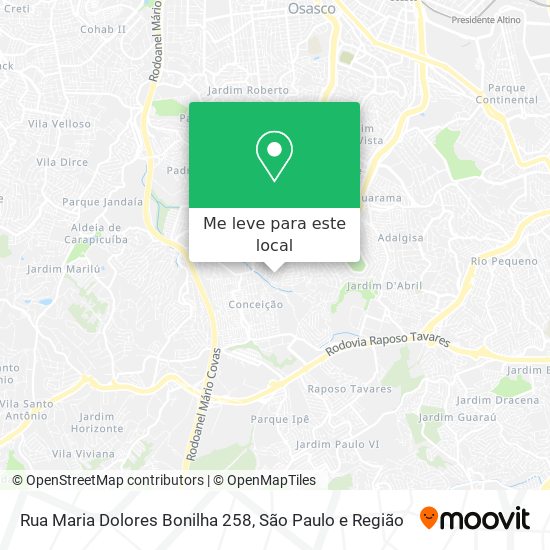 Rua Maria Dolores Bonilha 258 mapa
