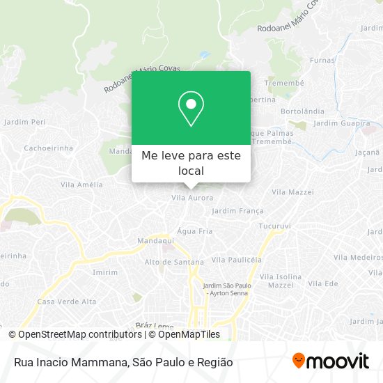 Rua Inacio Mammana mapa