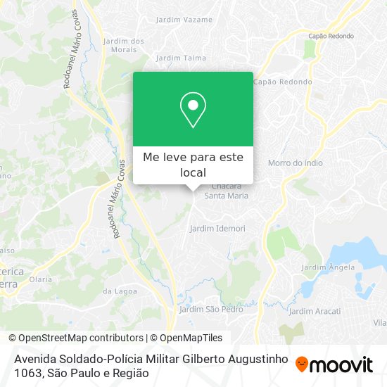 Avenida Soldado-Polícia Militar Gilberto Augustinho 1063 mapa