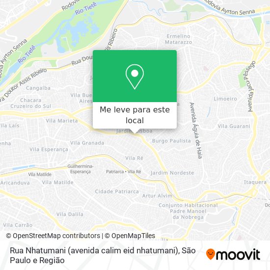 Rua Nhatumani (avenida calim eid nhatumani) mapa
