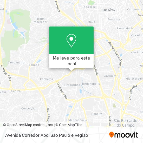 Avenida Corredor Abd mapa