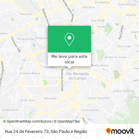 Rua 24 de Fevereiro 73 mapa