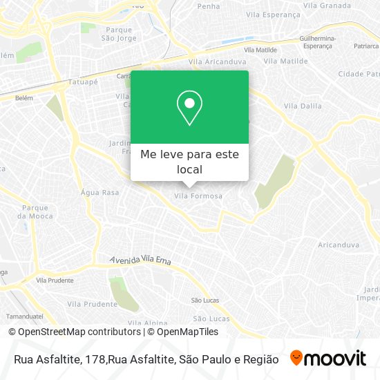 Rua Asfaltite, 178,Rua Asfaltite mapa