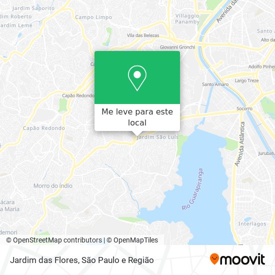 Jardim das Flores mapa