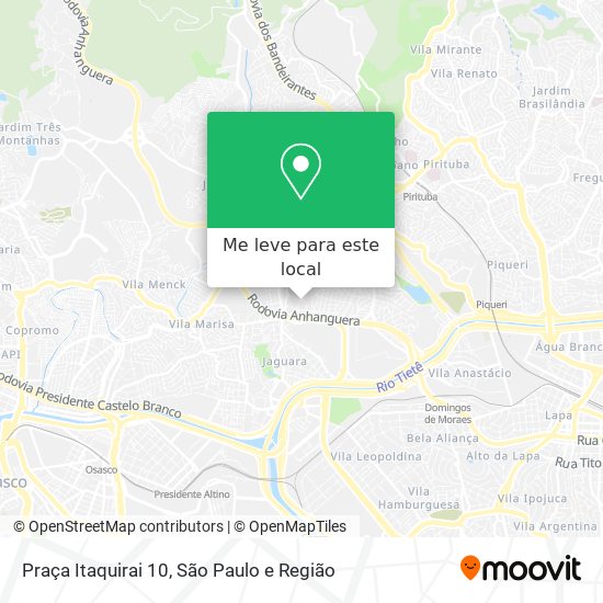 Praça Itaquirai 10 mapa
