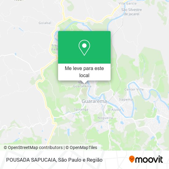 POUSADA SAPUCAIA mapa