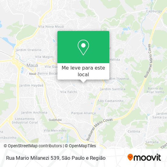 Rua Mario Milanezi 539 mapa
