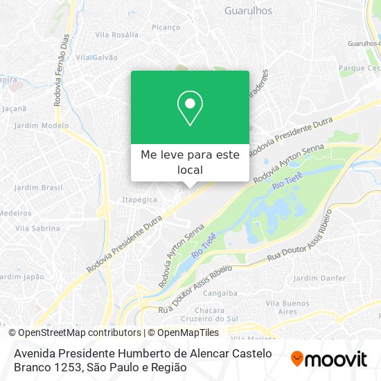 Avenida Presidente Humberto de Alencar Castelo Branco 1253 mapa