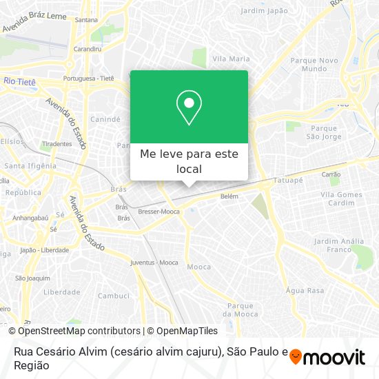 Rua Cesário Alvim (cesário alvim cajuru) mapa