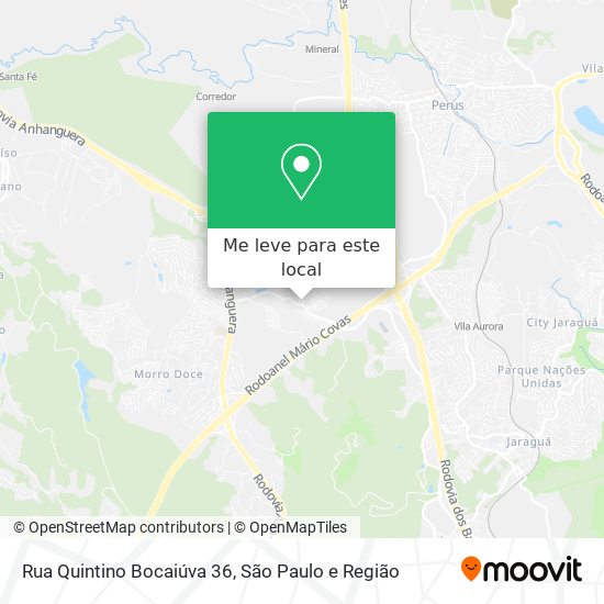 Rua Quintino Bocaiúva 36 mapa