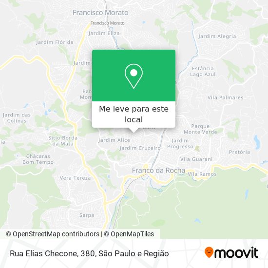 Rua Elias Checone, 380 mapa