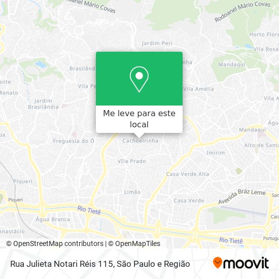 Rua Julieta Notari Réis 115 mapa