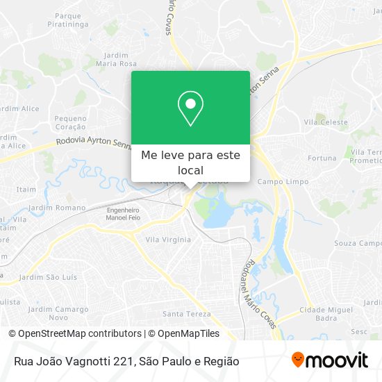 Rua João Vagnotti 221 mapa