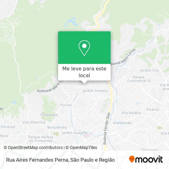 Rua Aíres Fernandes Perna mapa