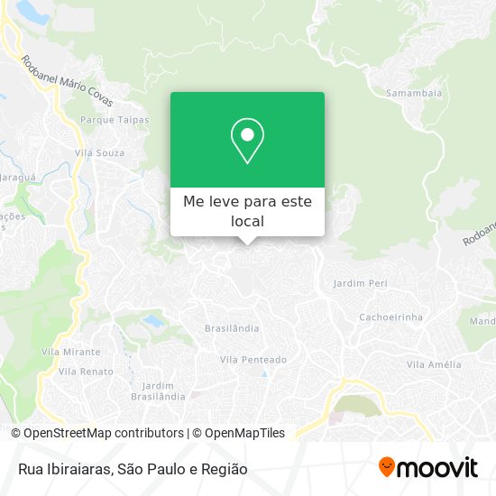Rua Ibiraiaras mapa
