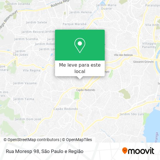 Rua Moresp 98 mapa