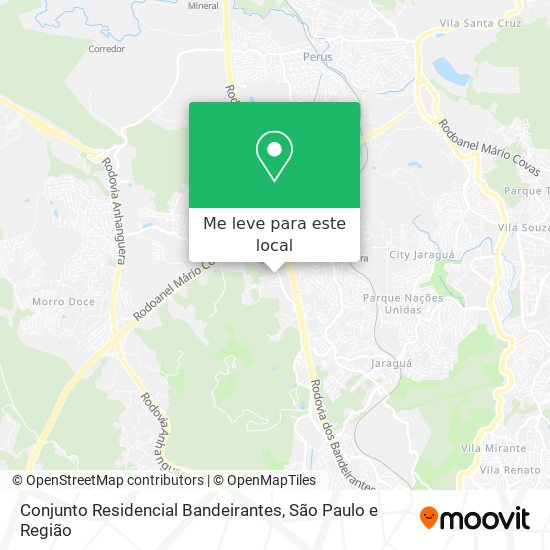 Conjunto Residencial Bandeirantes mapa
