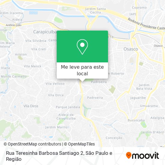 Rua Teresinha Barbosa Santiago 2 mapa