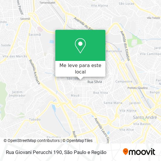 Rua Giovani Perucchi 190 mapa