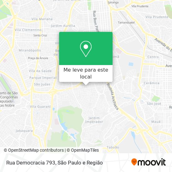 Rua Democracia 793 mapa