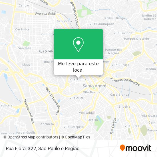 Rua Flora, 322 mapa