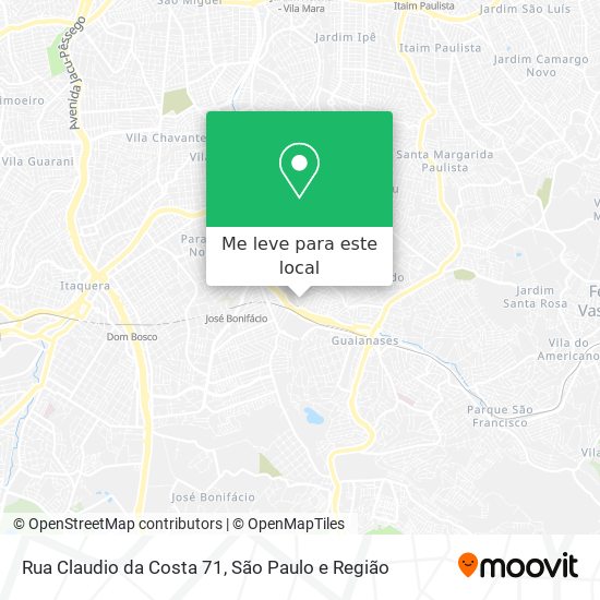 Rua Claudio da Costa 71 mapa