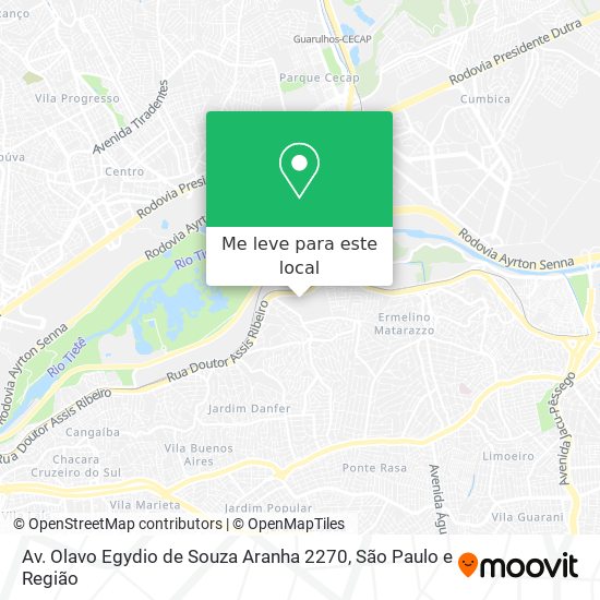 Av. Olavo Egydio de Souza Aranha 2270 mapa