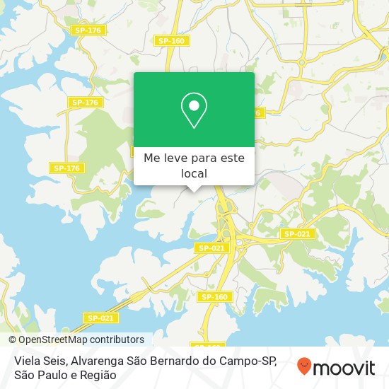 Viela Seis, Alvarenga São Bernardo do Campo-SP mapa