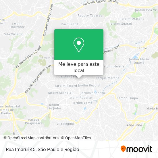 Rua Imarui 45 mapa
