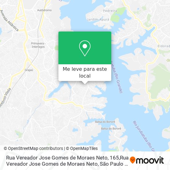 Rua Vereador Jose Gomes de Moraes Neto, 165,Rua Vereador Jose Gomes de Moraes Neto mapa