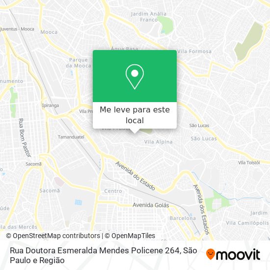 Rua Doutora Esmeralda Mendes Policene 264 mapa