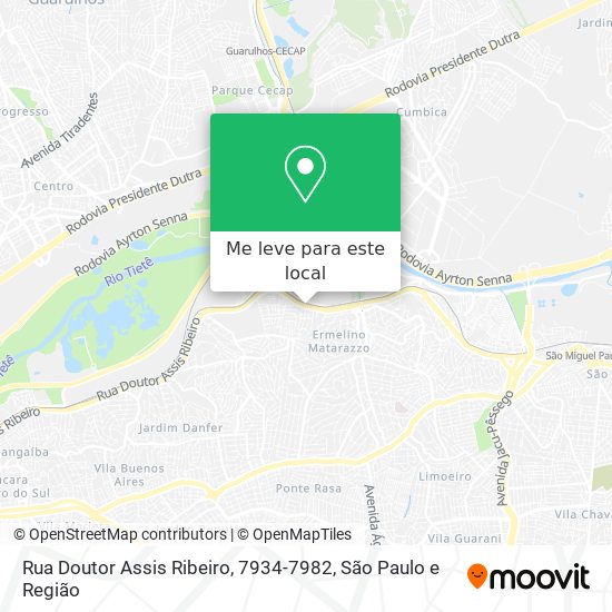 Rua Doutor Assis Ribeiro, 7934-7982 mapa