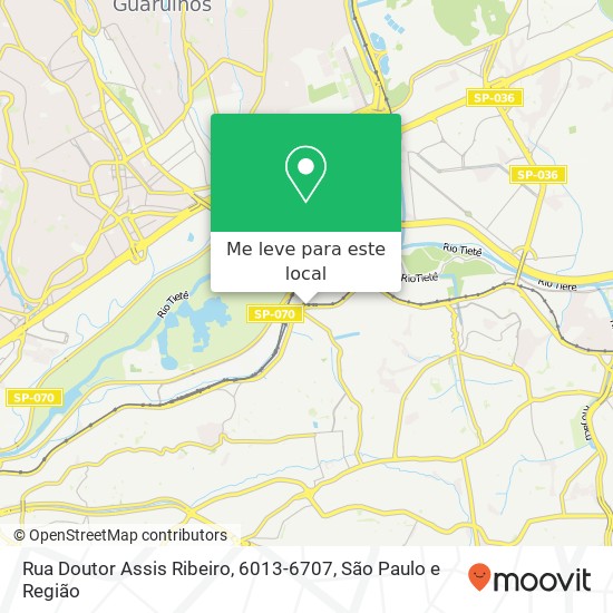Rua Doutor Assis Ribeiro, 6013-6707 mapa