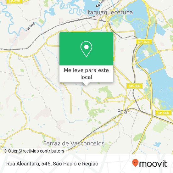 Rua Alcantara, 545 mapa