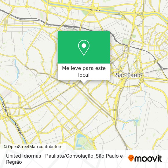 United Idiomas - Paulista / Consolação mapa