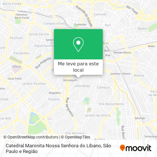 Catedral Maronita Nossa Senhora do Líbano mapa