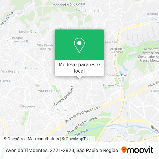 Avenida Tiradentes, 2721-2823 mapa