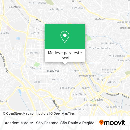 Academia Voltz - São Caetano mapa