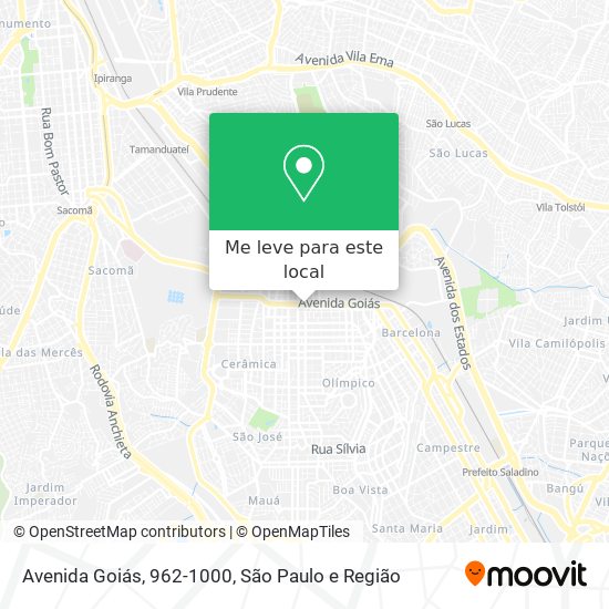 Avenida Goiás, 962-1000 mapa