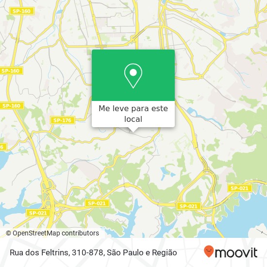 Rua dos Feltrins, 310-878 mapa
