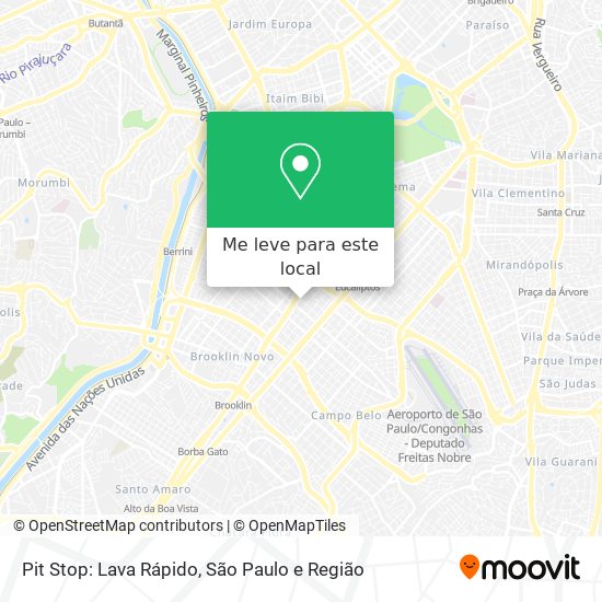 Pit Stop: Lava Rápido mapa