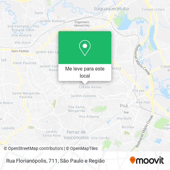 Rua Florianópolis, 711 mapa