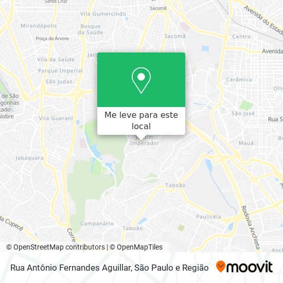 Rua Antônio Fernandes Aguillar mapa