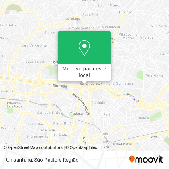 Unisantana mapa