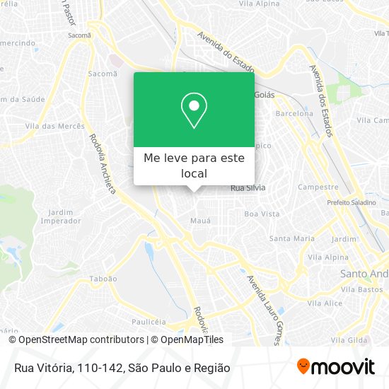 Rua Vitória, 110-142 mapa