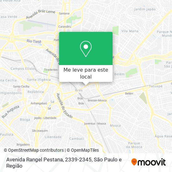 Avenida Rangel Pestana, 2339-2345 mapa