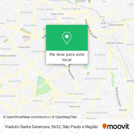 Viaduto Santa Generosa, 5632 mapa